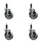 Service Caster 5'' Semi Steel Swivel 1'' Expanding Stem Caster Set with Brake, 4PK SCC-EX20S514-SSS-TLB-1-4 - alternate 1